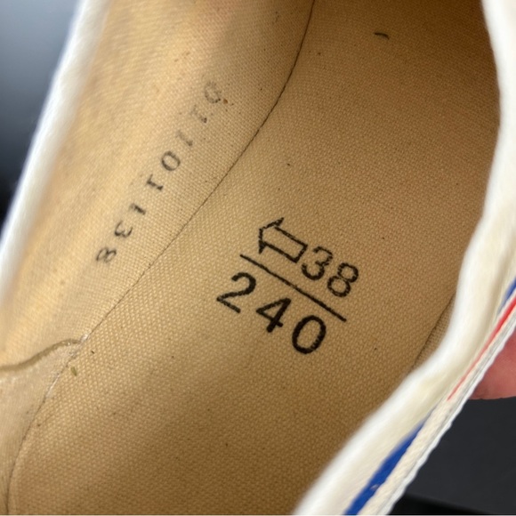 Feiyue Classic White Sneakers with Red and Blue Accents Unisex 8 - Picture 8 of 8